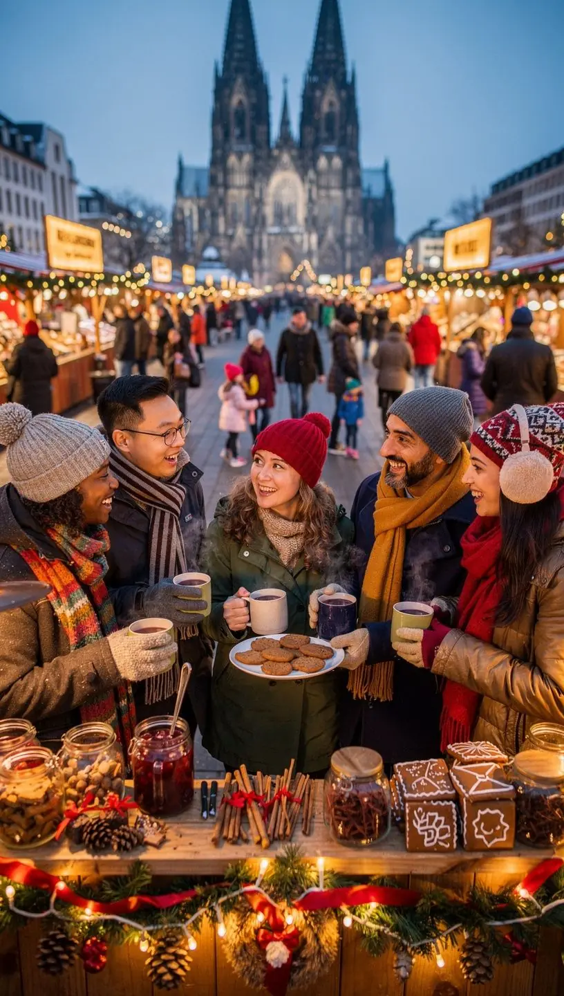Gruppe von Reisenden, die eine geführte Stadttour durch eine deutsche Altstadt genießen, symbolisiert maßgeschneiderte Kurztrips.